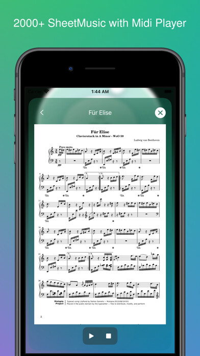 Emulate iPhone app Metronome Pro 2 using MyAndroid