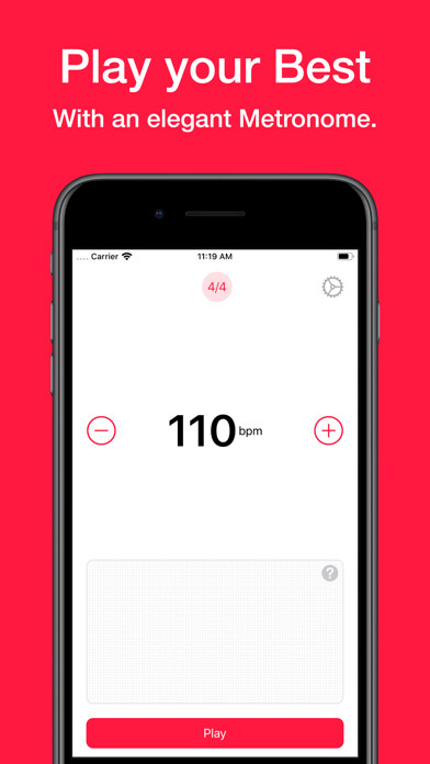 Emulate iPhone app Metronome - Taptic Metronome using MyAndroid