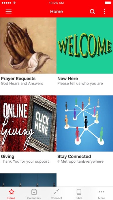 Emulate iPhone app Metropolitan Spiritual Church using MyAndroid