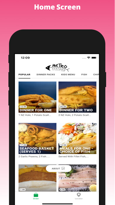 Emulate iPhone app Metro Seafood using MyAndroid Emulate iPhone app Metro Seafood using MyAndroid