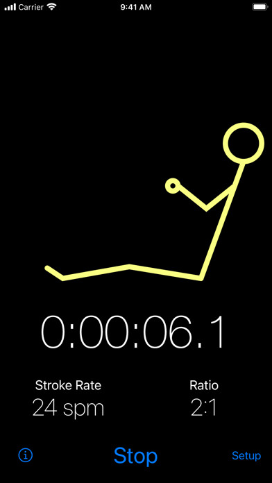 Emulate iPhone app Metrownome: A Rowing Metronome using MyAndroid