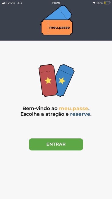 Emulate iPhone app Meu passe seller using MyAndroid