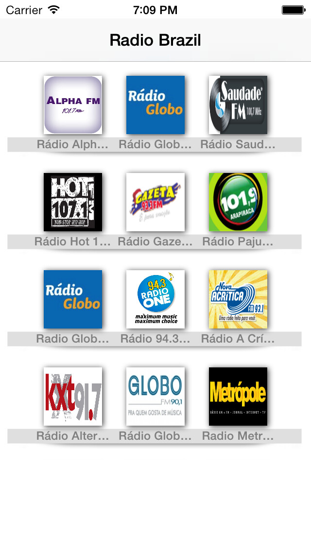 Emulate iPhone app Meu Rádios Brasil: Brasileira Todos os rádios no mesmo app! Felicidades rádio;) using MyAndroid Emulate iPhone app Meu Rádios Brasil: Brasileira Todos os rádios no mesmo app! Felicidades rádio;) using MyAndroid
