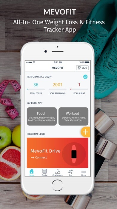 Emulate iPhone app MevoFit: Weight Loss & Fitness using MyAndroid Emulate iPhone app MevoFit: Weight Loss & Fitness using MyAndroid