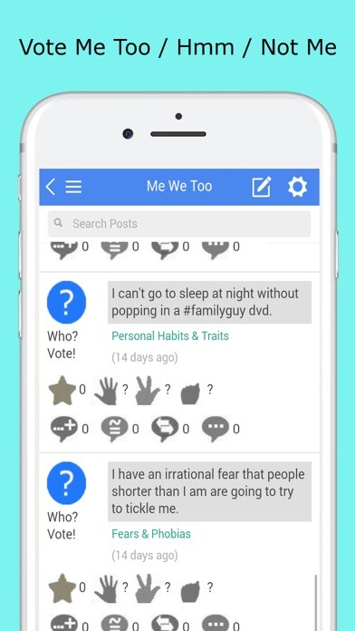 Emulate iPhone app Me We Too using MyAndroid
