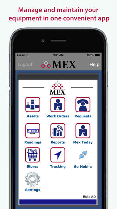Emulate iPhone app MEX - Asset Maintenance using MyAndroid