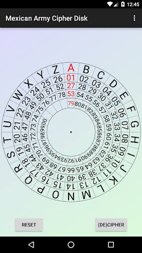 Run android online APK Mexican Army Cipher Disk from MyAndroid or emulate Mexican Army Cipher Disk using MyAndroid Run android online APK Mexican Army Cipher Disk from MyAndroid or emulate Mexican Army Cipher Disk using MyAndroid