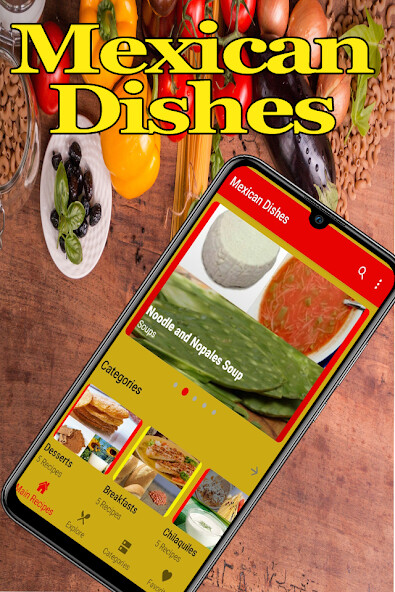 Run android online APK Mexican Dishes from MyAndroid or emulate Mexican Dishes using MyAndroid