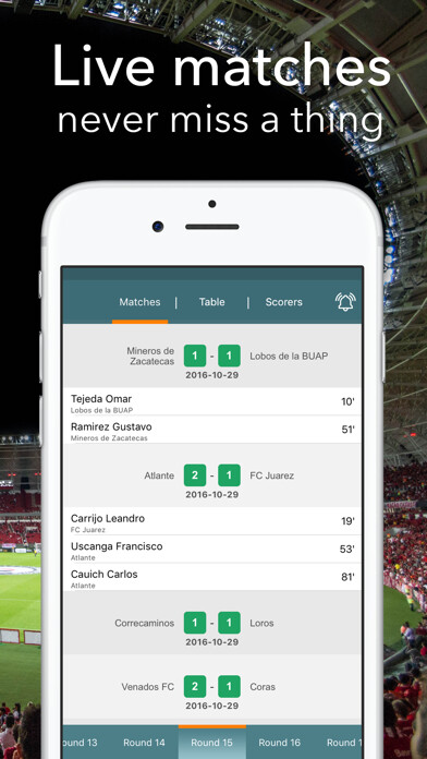 Emulate iPhone app Mexico Ascenso using MyAndroid