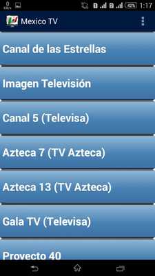 Emulate Android APK Mexico TV Channels Folder Emulate Android APK Mexico TV Channels Folder