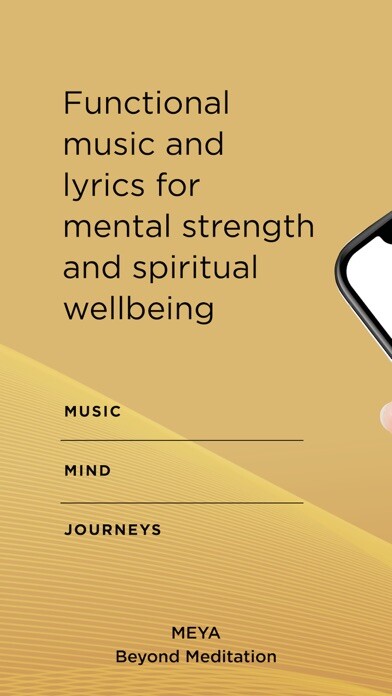 Emulate iPhone app MEYA - Music and Meditation using MyAndroid