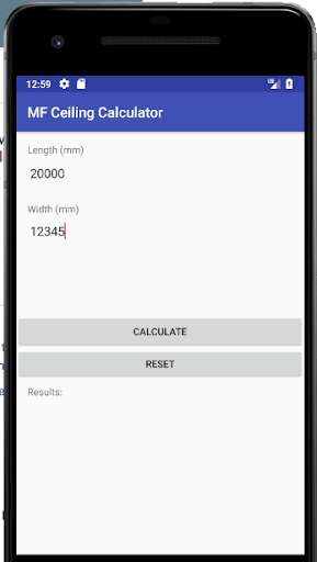 Emulate Android APK MF Ceiling Calculator Emulate Android APK MF Ceiling Calculator