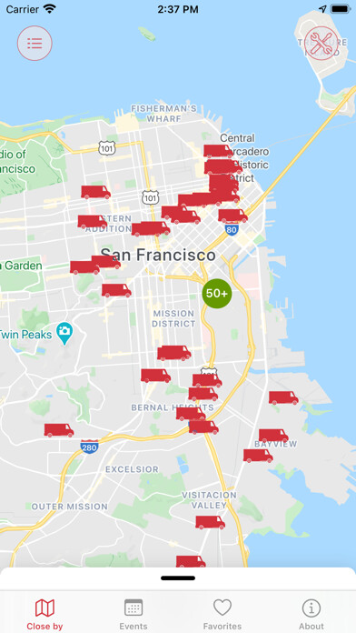 Emulate iPhone app mFood™ - Food Truck Finder App using MyAndroid Emulate iPhone app mFood™ - Food Truck Finder App using MyAndroid