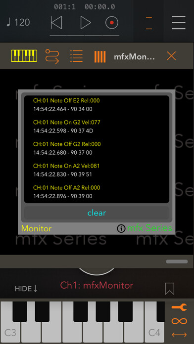Emulate iPhone app mfxMonitor using MyAndroid
