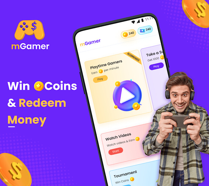 Run android online APK mGamer – Earn Money, Gift Card from MyAndroid or emulate mGamer – Earn Money, Gift Card using MyAndroid