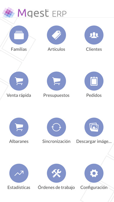 Emulate iPhone app MGest módulo comercial using MyAndroid