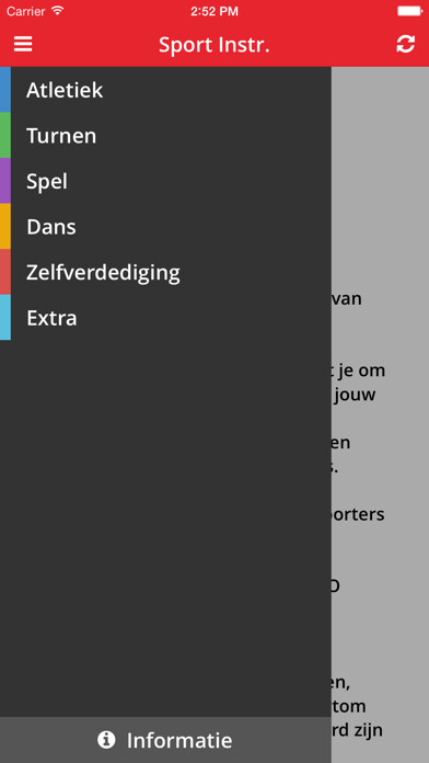 Emulate iPhone app MGL Sport Instructie using MyAndroid