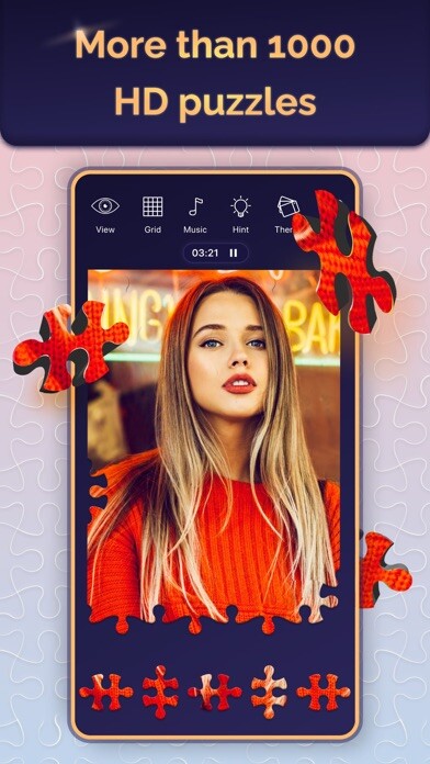 Emulate iPhone app MG Puzzle: photo puzzles maker using MyAndroid