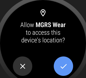 Emulate iPhone app MGRS Wear using MyAndroid
