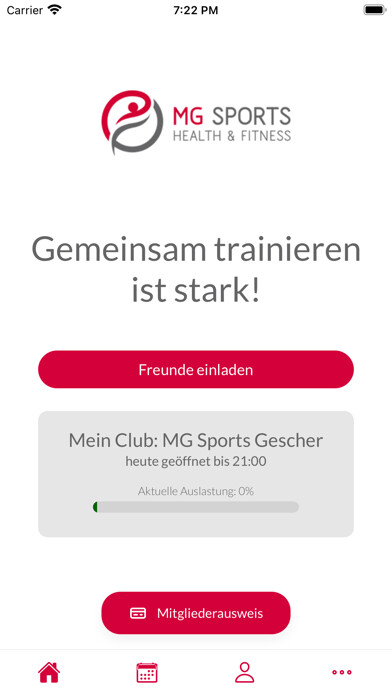 Emulate iPhone app MG Sports Gescher using MyAndroid