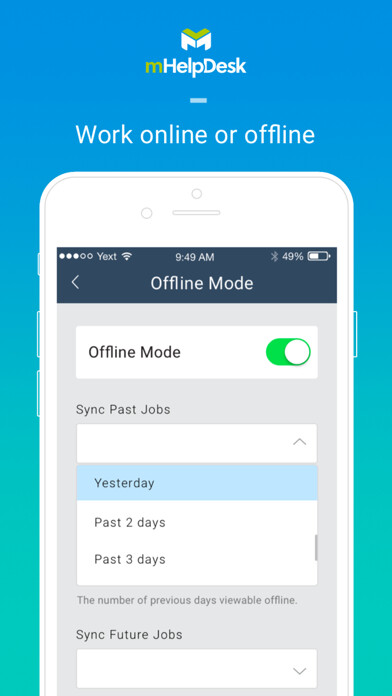 Emulate iPhone app mHelpDesk using MyAndroid