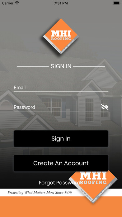 Emulate iPhone app MHI Roofing using MyAndroid Emulate iPhone app MHI Roofing using MyAndroid