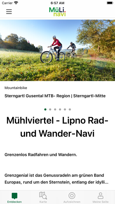 Emulate iPhone app Mühlviertel LIPNO Bike&Hike using MyAndroid Emulate iPhone app Mühlviertel LIPNO Bike&Hike using MyAndroid
