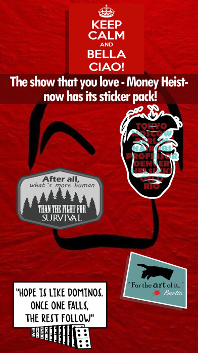 Emulate iPhone app MH Sticker Pack using MyAndroid