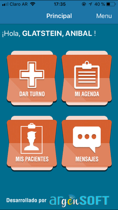 Emulate iPhone app Mi Agenda Movil using MyAndroid