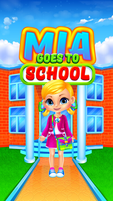 Emulate iPhone app Mia goes to School - Preschool Salon & Kids Games using MyAndroid