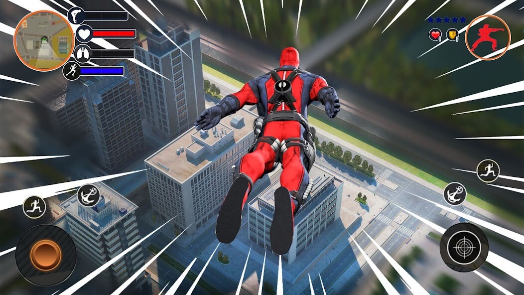 Run android online APK Miami Rope Hero Spiderman Game from MyAndroid or emulate Miami Rope Hero Spiderman Game using MyAndroid
