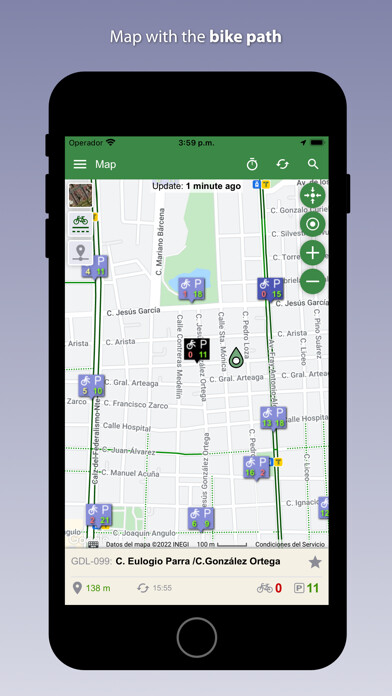 Emulate iPhone app MiBici Guadalajara using MyAndroid