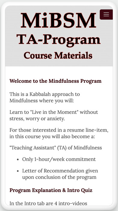 Emulate iPhone app MiBSM Mindfulness TA-Training using MyAndroid Emulate iPhone app MiBSM Mindfulness TA-Training using MyAndroid