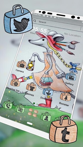 Run android online APK Mice Cartoon Launcher Theme from MyAndroid or emulate Mice Cartoon Launcher Theme using MyAndroid