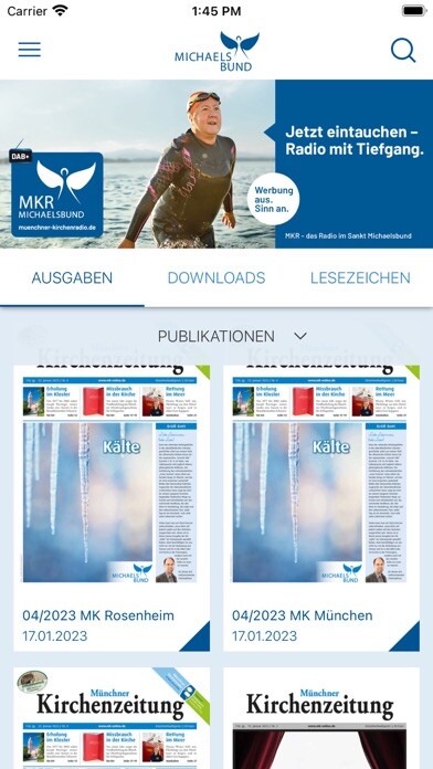 Emulate iPhone app Michaelsbund using MyAndroid Emulate iPhone app Michaelsbund using MyAndroid