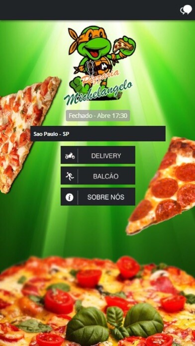 Emulate iPhone app Michelangelo Pizzaria using MyAndroid