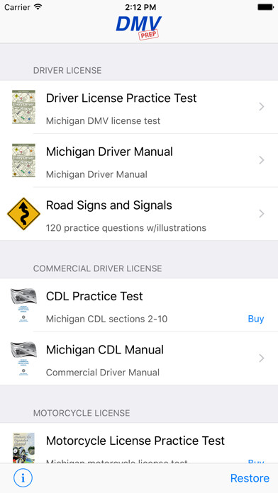 Run android online APK Michigan DMV Test Prep from MyAndroid or emulate Michigan DMV Test Prep using MyAndroid