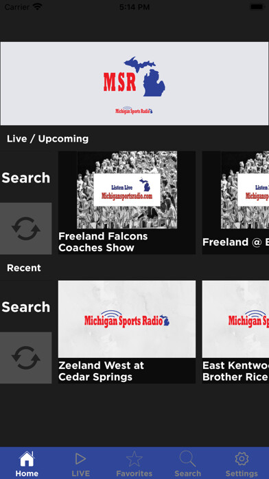 Emulate iPhone app Michigan Sports Radio using MyAndroid Emulate iPhone app Michigan Sports Radio using MyAndroid