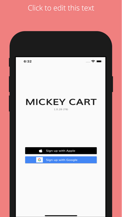 Emulate iPhone app MICKEYCART using MyAndroid