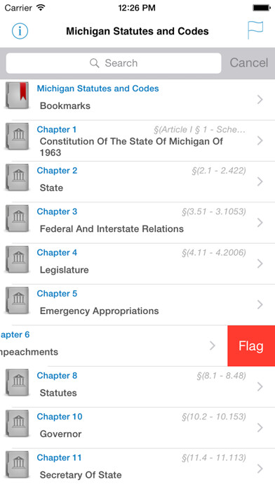 Emulate iPhone app MI Code, Michigan Laws MCL using MyAndroid Emulate iPhone app MI Code, Michigan Laws MCL using MyAndroid