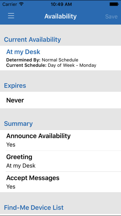 Emulate iPhone app MiCollab Advanced Messaging using MyAndroid Emulate iPhone app MiCollab Advanced Messaging using MyAndroid