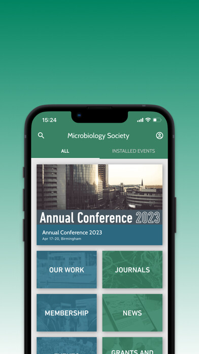 Emulate iPhone app Microbiology Society using MyAndroid