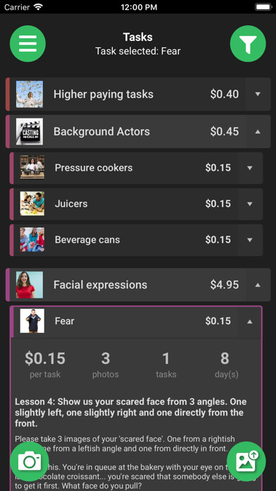 Emulate iPhone app Microwork: Earn ETH using MyAndroid