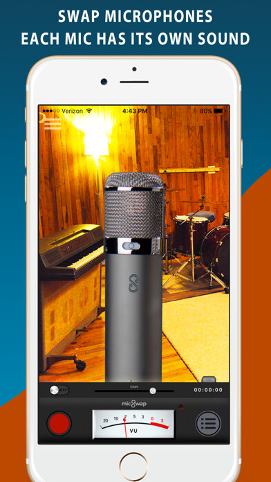 Emulate iPhone app MicSwap: Mic Modeler Recorder using MyAndroid Emulate iPhone app MicSwap: Mic Modeler Recorder using MyAndroid