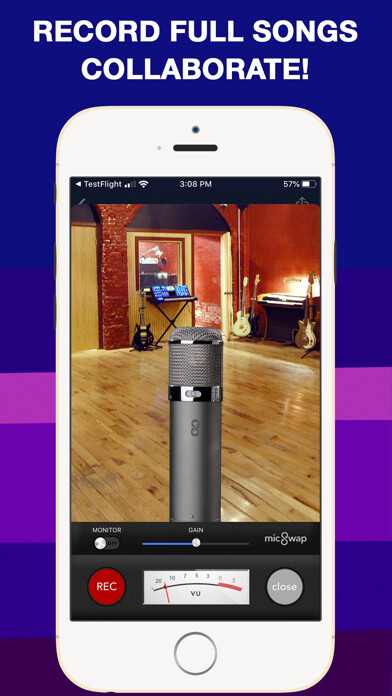 Emulate iPhone app MicSwap MultiTrack: Mic Studio using MyAndroid Emulate iPhone app MicSwap MultiTrack: Mic Studio using MyAndroid