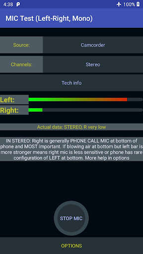 Run android online APK MIC Test (Stereo Mono) from MyAndroid or emulate MIC Test (Stereo Mono) using MyAndroid Run android online APK MIC Test (Stereo Mono) from MyAndroid or emulate MIC Test (Stereo Mono) using MyAndroid
