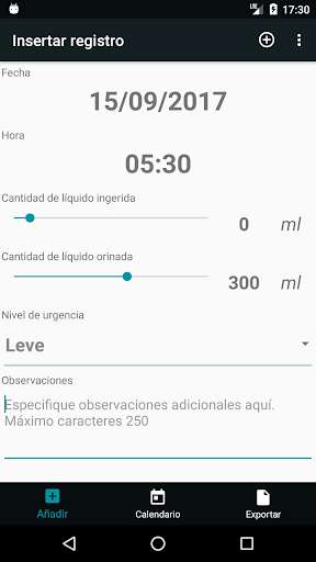 Run android online APK Miction Calendar - Bladder diary from MyAndroid or emulate Miction Calendar - Bladder diary using MyAndroid