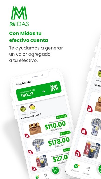 Emulate iPhone app MIDAS - Tu efectivo cuenta using MyAndroid