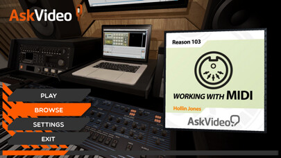 Emulate iPhone app MIDI Course For Reason 7 using MyAndroid