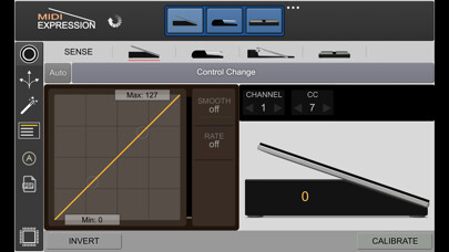 Emulate iPhone app MIDI Expression Control using MyAndroid